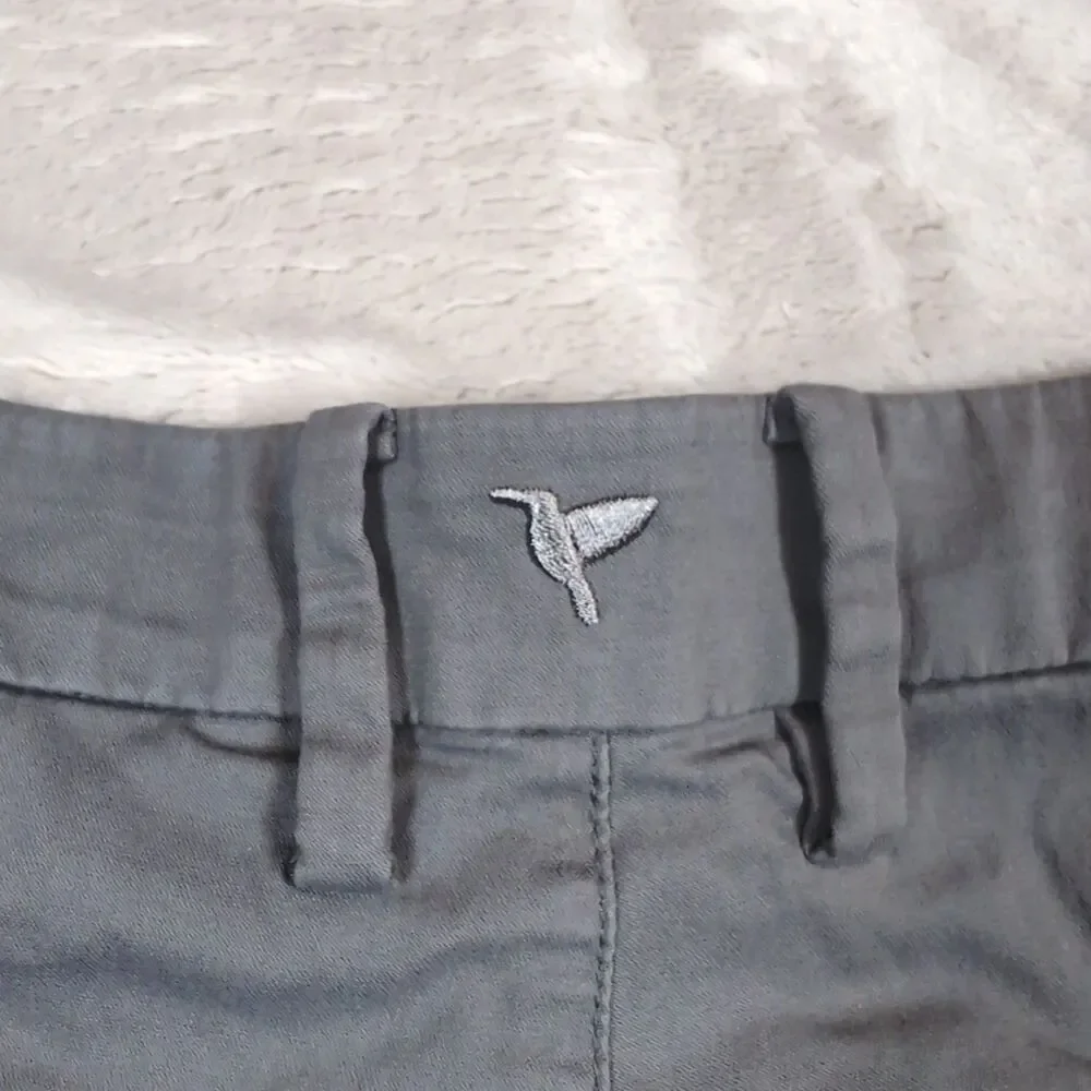 Birddogs Golf Pants Mens 32x34 (32x32) Gray Lined Chino Stretch Tech Performance
